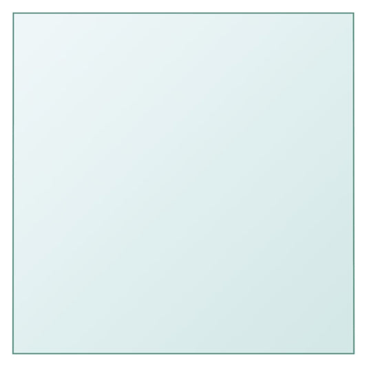 Clear Tempered Glass Table Top 60x60 cm - Durable & Elegant