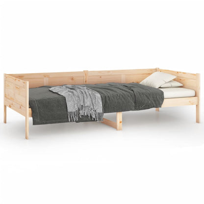 Solid Pine Wood Day Bed Frame 80x200 cm - Mattress Not Included