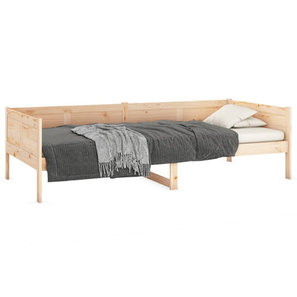 Solid Pine Wood Day Bed Frame 80x200 cm - Mattress Not Included
