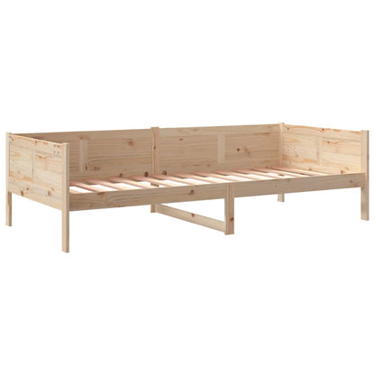 Solid Pine Wood Day Bed Frame 80x200 cm - Mattress Not Included