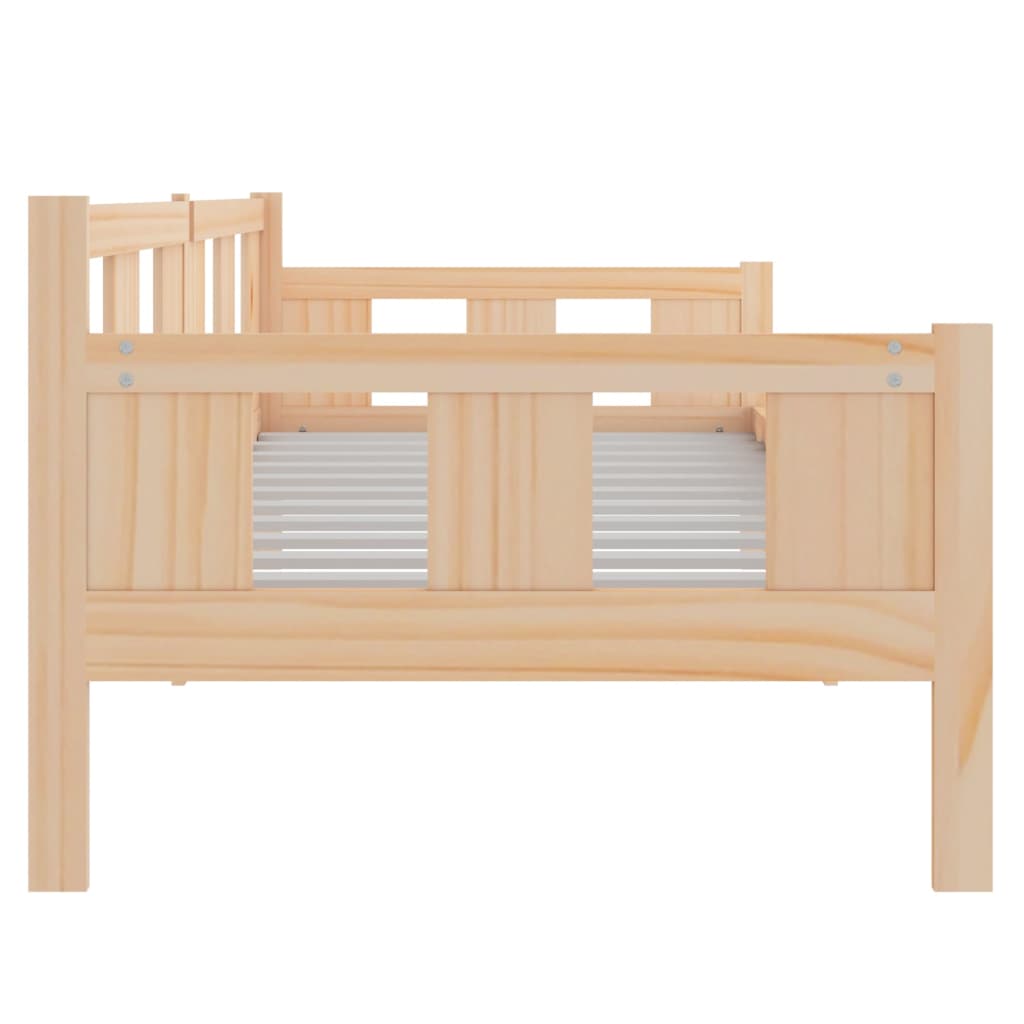 Solid Pine Day Bed Frame, 90x200 cm, No Mattress Included
