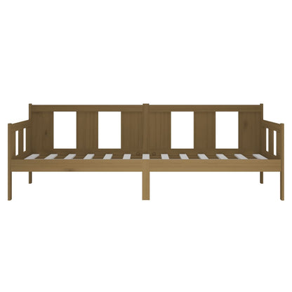 Honey Brown Solid Pine Day Bed 90x200 cm (Mattress Not Included)