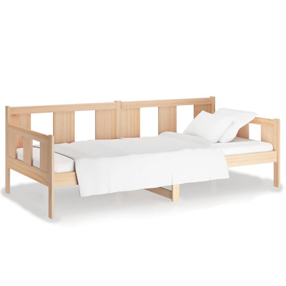 Solid Pine Wood Day Bed Frame 80x200 cm - Mattress Not Included