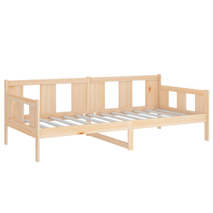 Solid Pine Wood Day Bed Frame 80x200 cm - Mattress Not Included