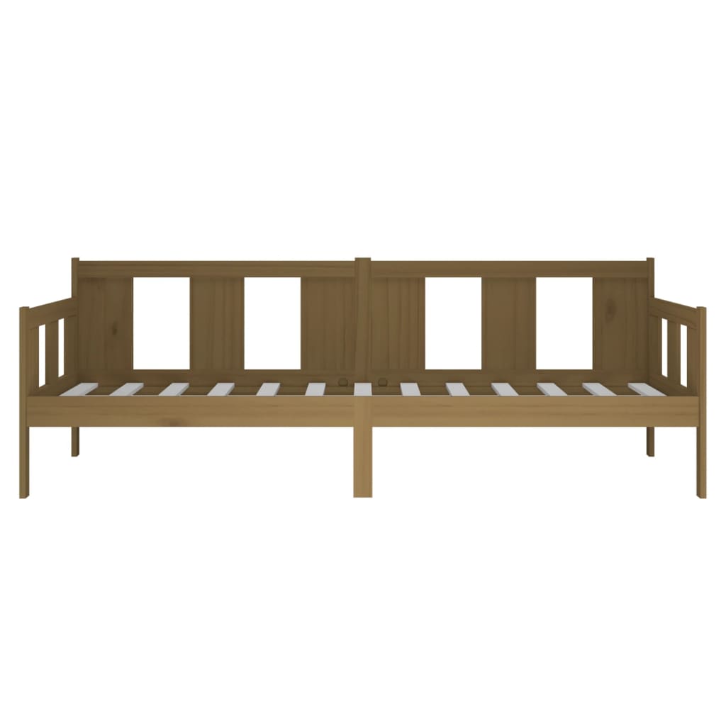 Honey Brown Pine Day Bed Frame - Solid Wood Single 90x190 cm