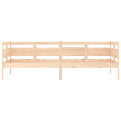 Solid Pine Wood Day Bed Frame 80x200 cm - No Mattress Included