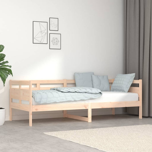 Solid Pine Wood Day Bed Frame 80x200 cm - No Mattress Included