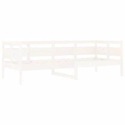 White Solid Pine Day Bed Frame - 80x200 cm, Mattress Not Included