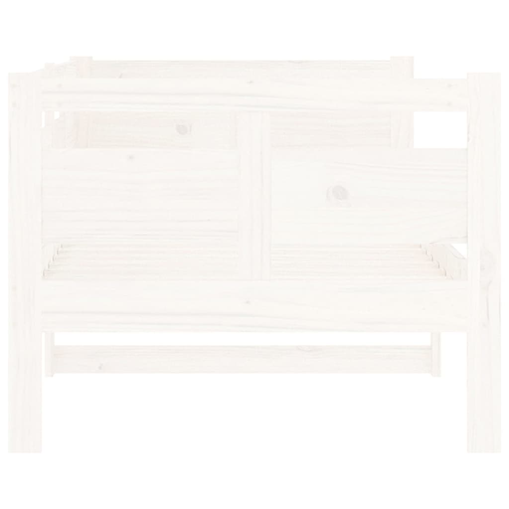 White Solid Pine Day Bed Frame - 80x200 cm, Mattress Not Included