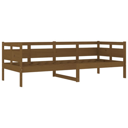 Honey Brown Solid Pine Day Bed Frame - 80x200 cm (No Mattress)