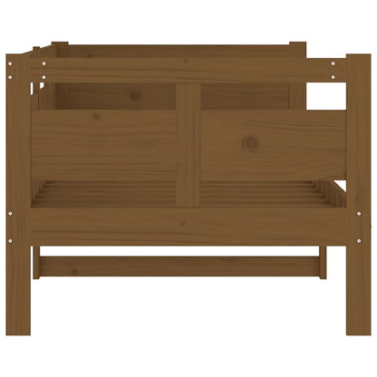Honey Brown Solid Pine Day Bed Frame - 80x200 cm (No Mattress)