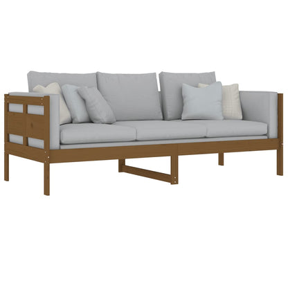 Honey Brown Solid Pine Day Bed Frame - 80x200 cm (No Mattress)