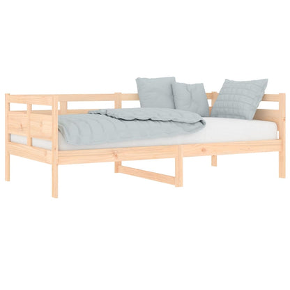 Solid Pine Wood Day Bed Frame, 90x190 cm, No Mattress Included