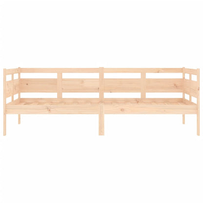 Solid Pine Wood Day Bed Frame, 90x190 cm, No Mattress Included