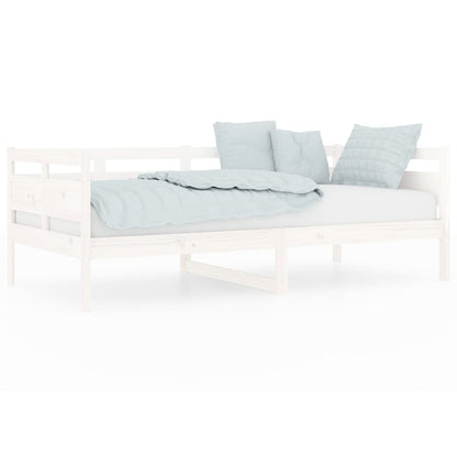 White Solid Wood Pine Day Bed 90x190 cm - Single Frame Only