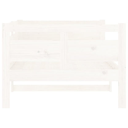White Solid Wood Pine Day Bed 90x190 cm - Single Frame Only