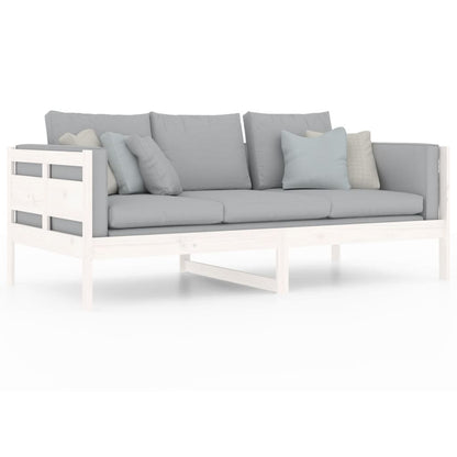 White Solid Wood Pine Day Bed 90x190 cm - Single Frame Only