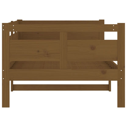 Honey Brown Solid Wood Pine Day Bed Frame, 90x190 cm, Single