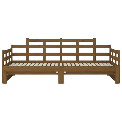 Pull-Out Day Bed Honey Brown 2x(90x200) cm - Frame Only