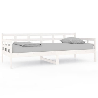 White Solid Pine Day Bed Frame 90x200 cm - No Mattress Included