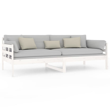 White Solid Pine Day Bed Frame 90x200 cm - No Mattress Included