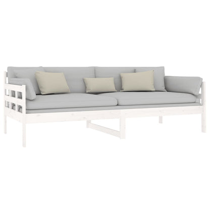 White Solid Pine Day Bed Frame 90x200 cm - No Mattress Included