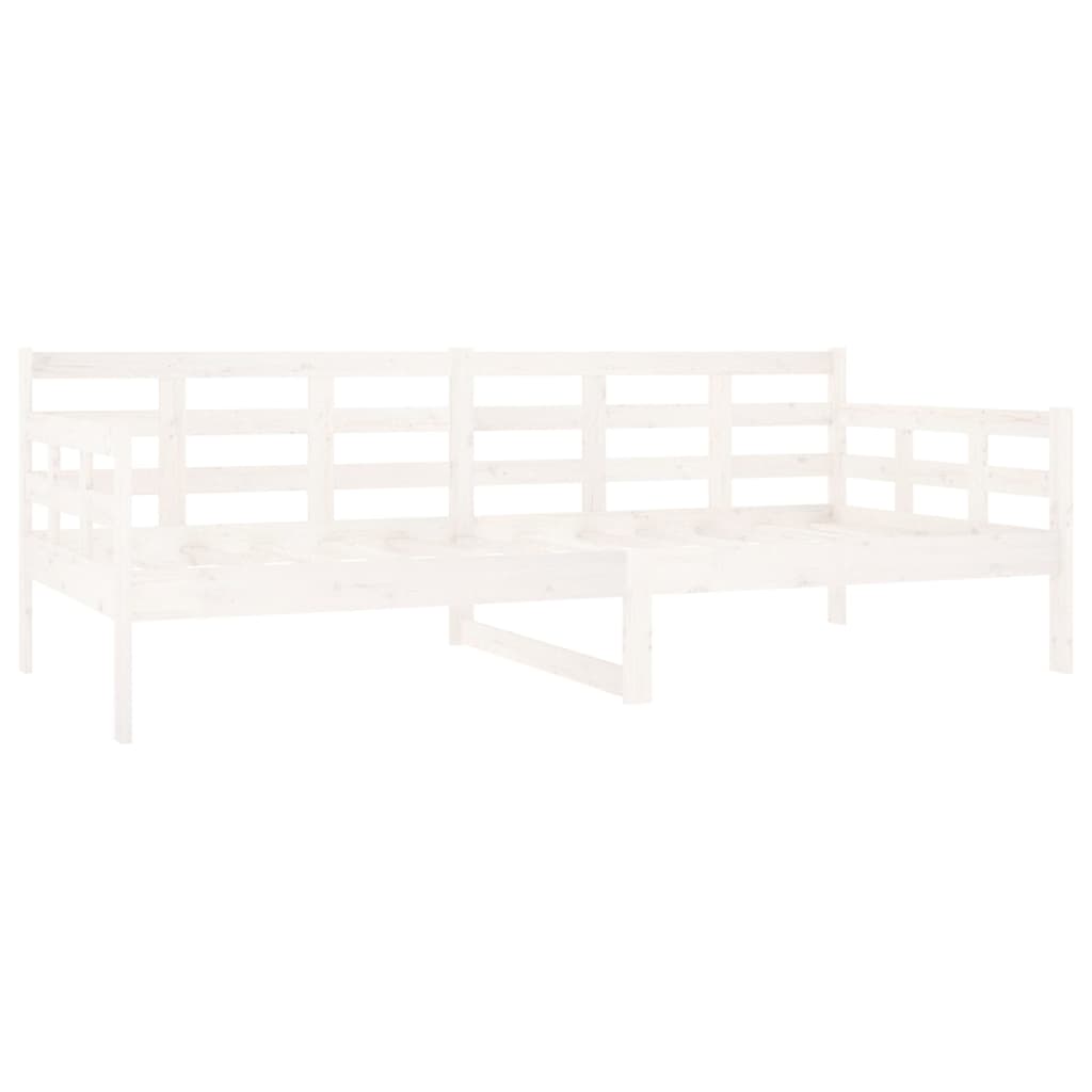 White Solid Pine Day Bed Frame 90x200 cm - No Mattress Included