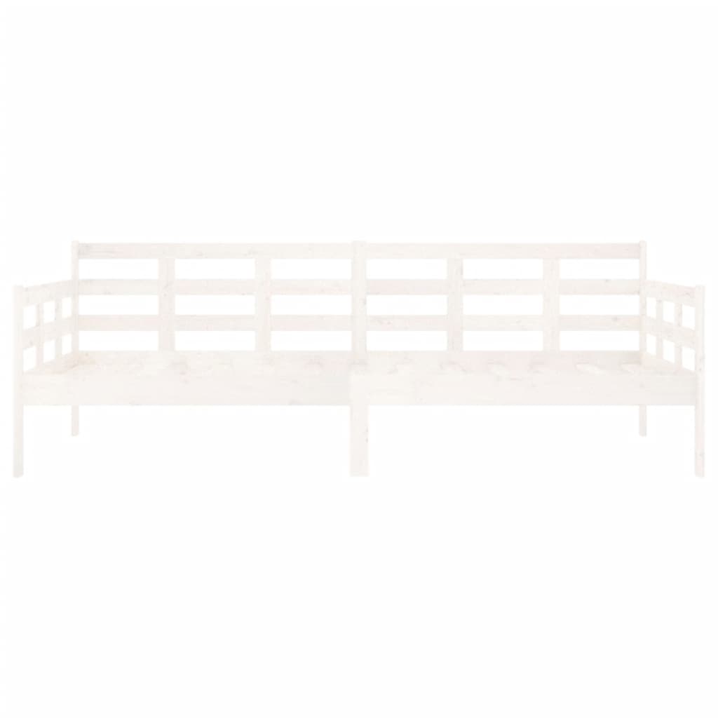 White Solid Pine Day Bed Frame 90x200 cm - No Mattress Included