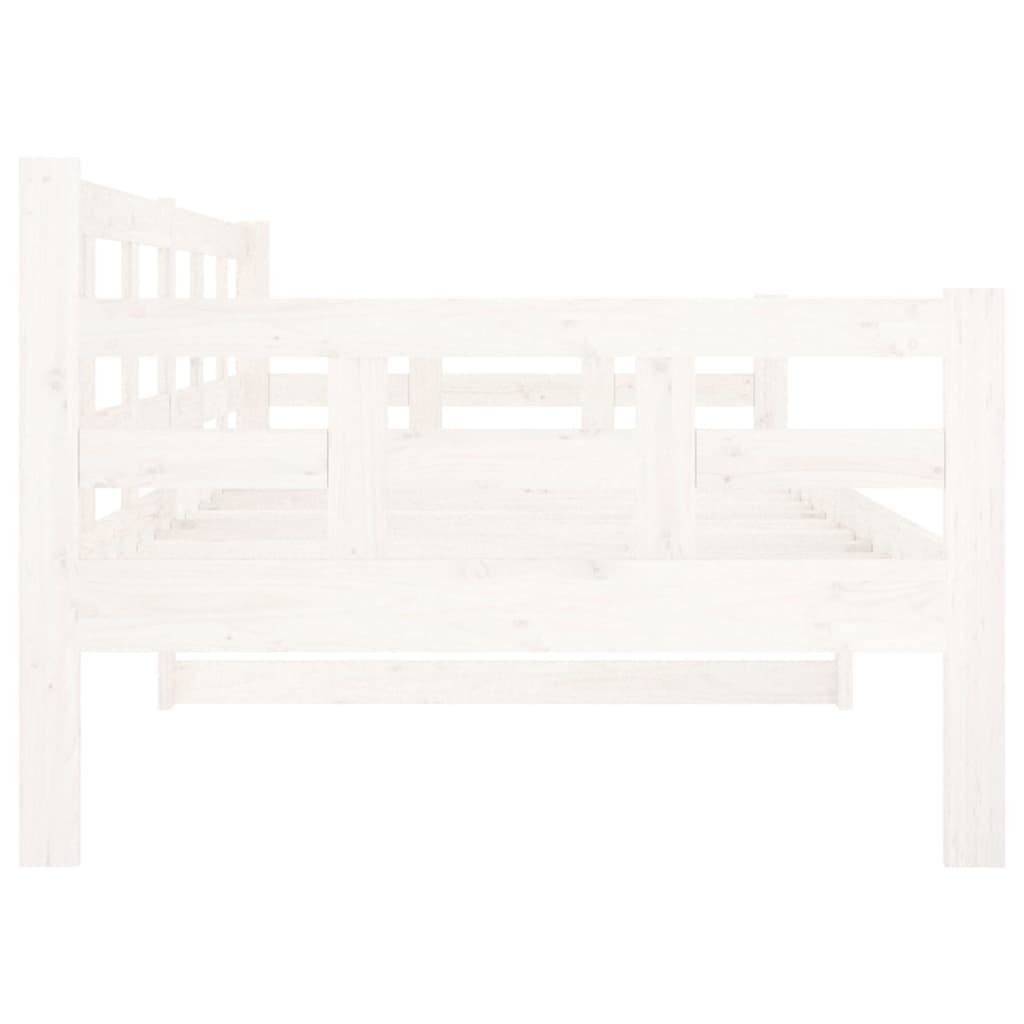 White Solid Pine Day Bed Frame 90x200 cm - No Mattress Included