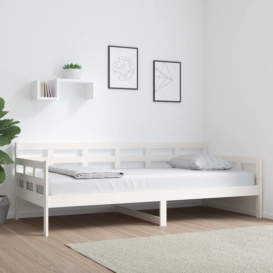 White Solid Pine Day Bed Frame 90x200 cm - No Mattress Included