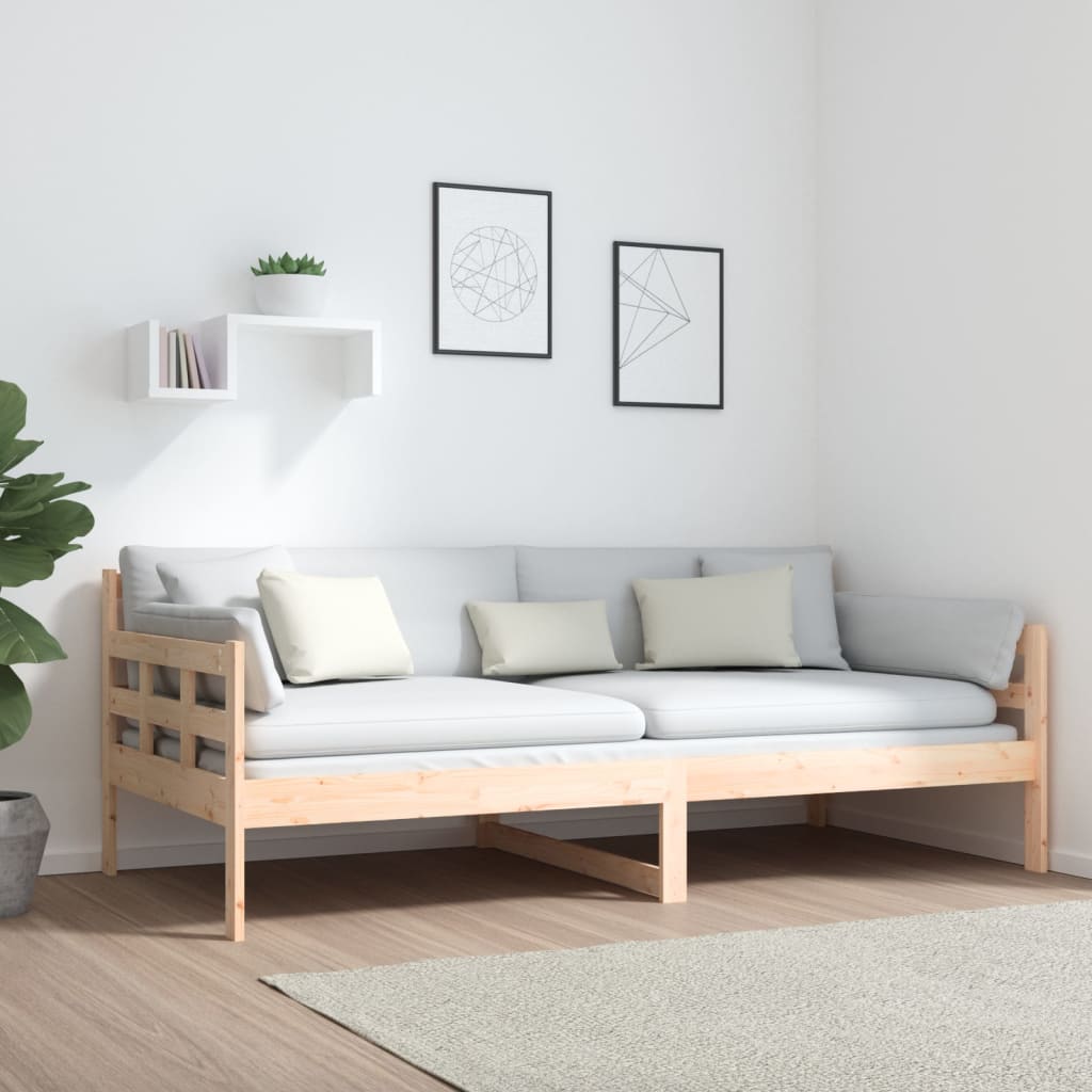 Solid Pine Day Bed Frame 90x190 cm - Single, No Mattress Included