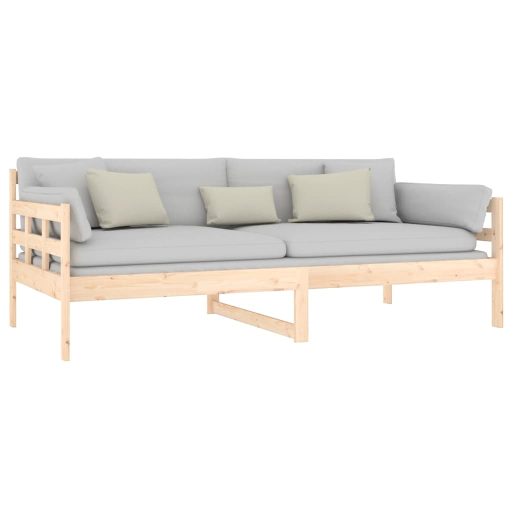 Solid Pine Day Bed Frame 90x190 cm - Single, No Mattress Included