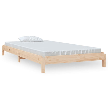 Solid Pine Stack Bed 100x200 cm - No Mattress Included