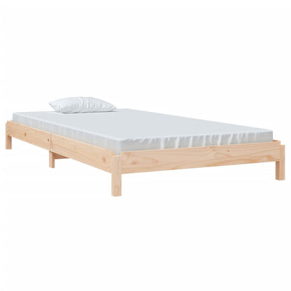 Solid Pine Stack Bed 100x200 cm - No Mattress Included