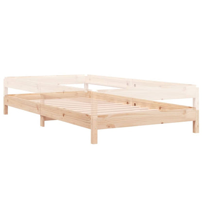 Solid Pine Stack Bed 100x200 cm - No Mattress Included