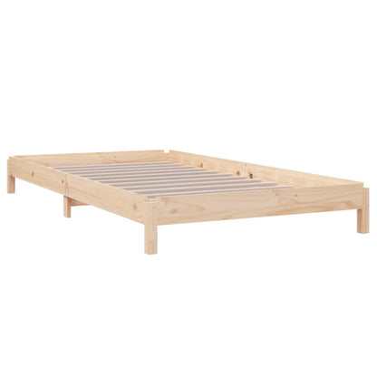 Solid Pine Stack Bed 100x200 cm - No Mattress Included