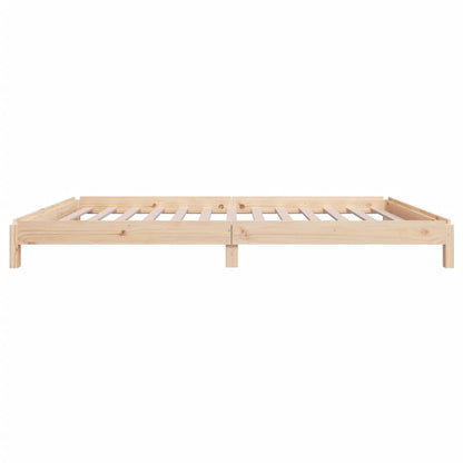 Solid Pine Stack Bed 100x200 cm - No Mattress Included