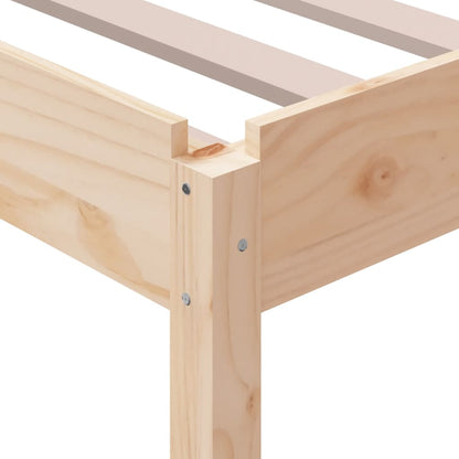 Solid Pine Stack Bed 90x190 cm - Single Frame Only, No Mattress