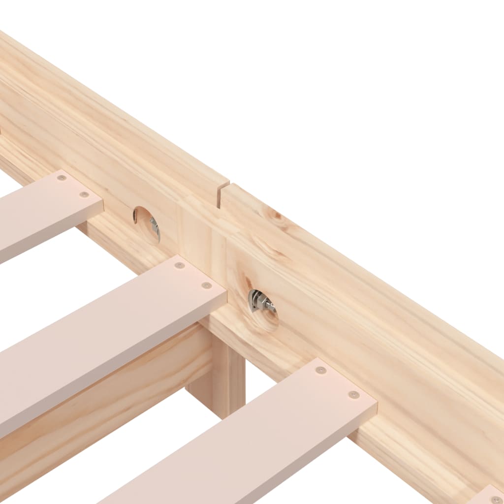 Solid Pine Stack Bed 90x190 cm - Single Frame Only, No Mattress
