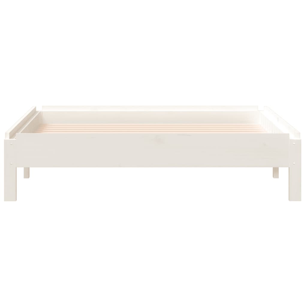 Solid Wood Stack Bed - White Pine 90x190cm, No Mattress Included