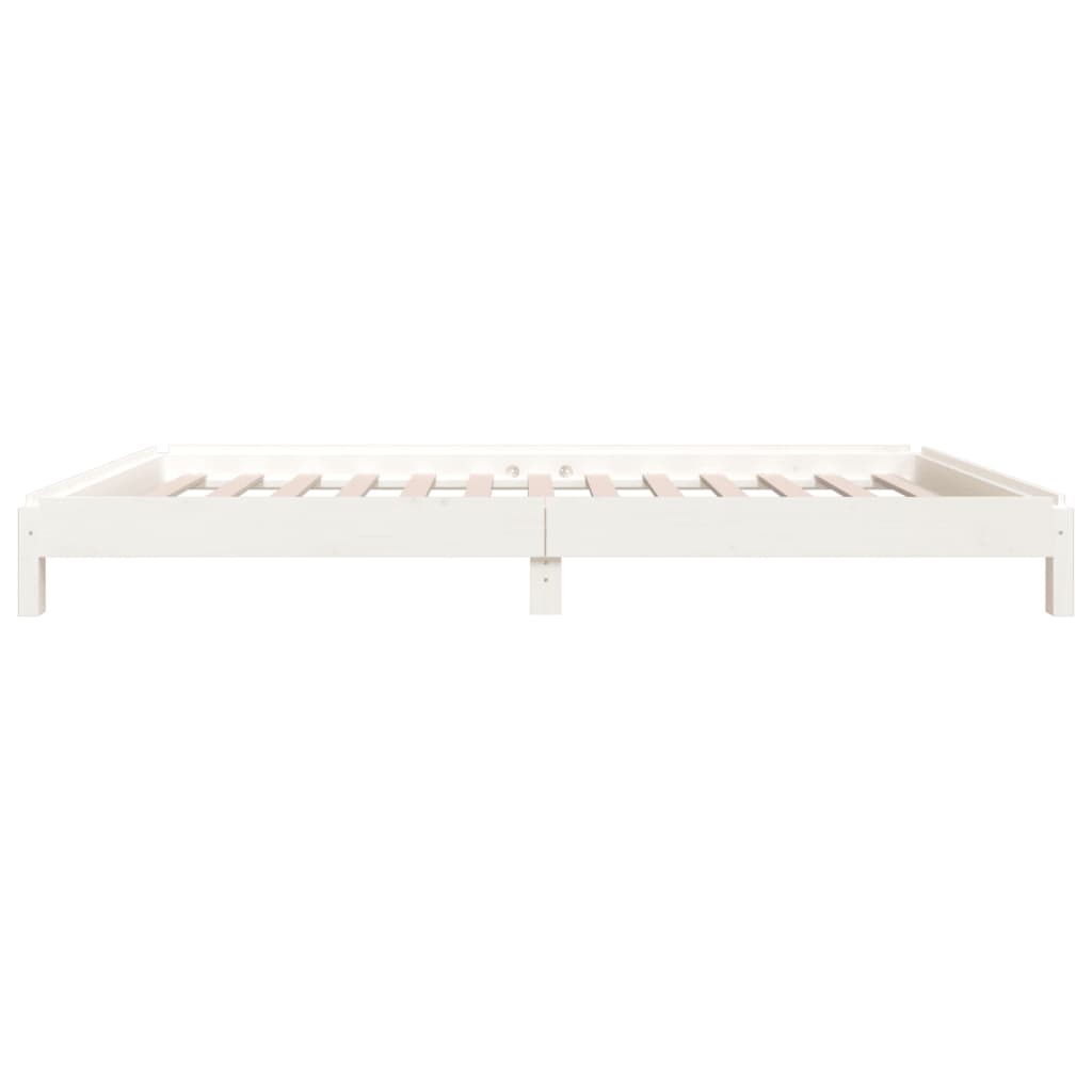 Solid Wood Stack Bed - White Pine 90x190cm, No Mattress Included