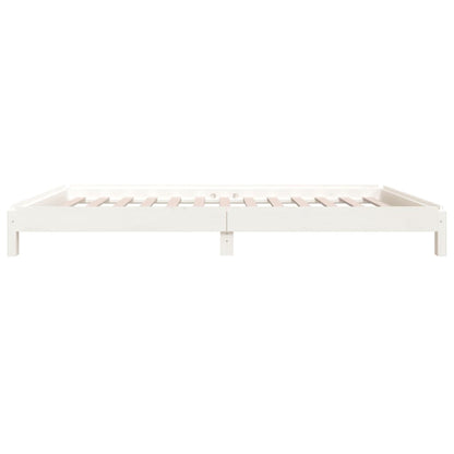 Solid Wood Stack Bed - White Pine 90x190cm, No Mattress Included