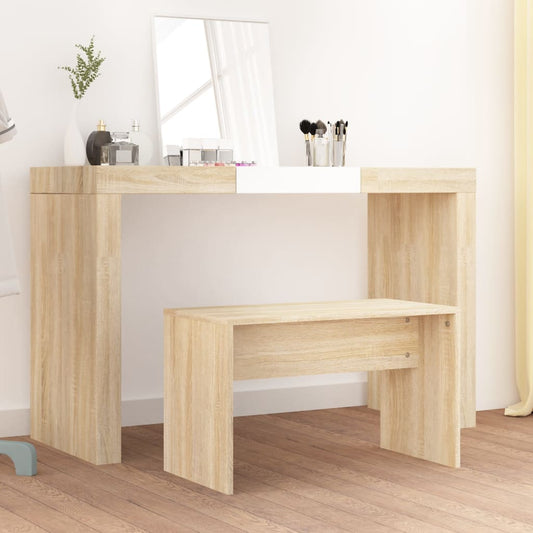 Sonoma Oak Dressing Stool 70x35x45 cm – Engineered Wood