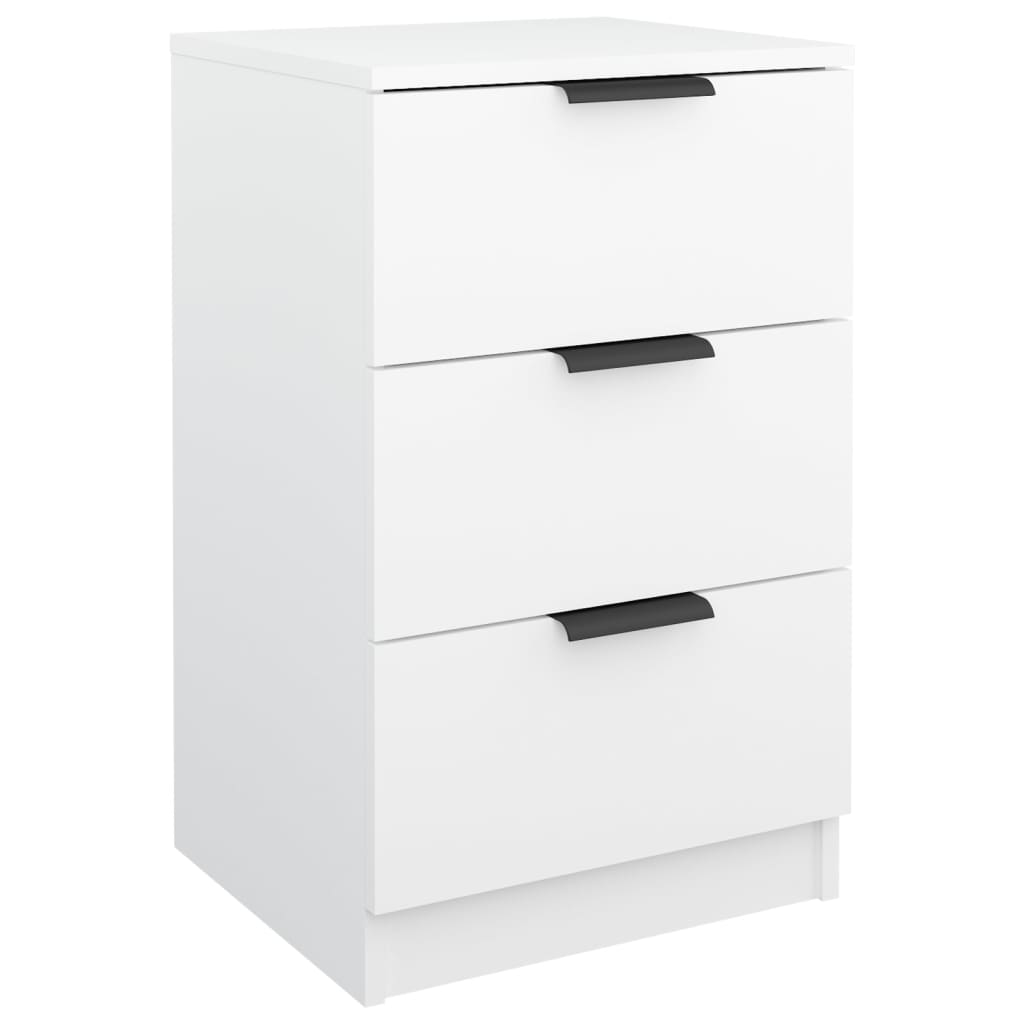 White Bedside Cabinet, 40x36x65 cm - Stylish Bedroom Furniture