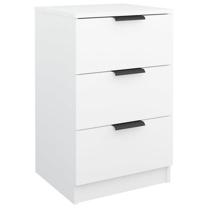 White Bedside Cabinet, 40x36x65 cm - Stylish Bedroom Furniture