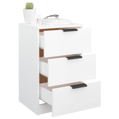 White Bedside Cabinet, 40x36x65 cm - Stylish Bedroom Furniture