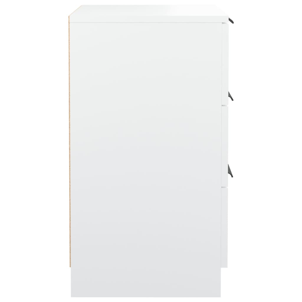 White Bedside Cabinet, 40x36x65 cm - Stylish Bedroom Furniture