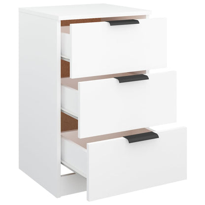 White Bedside Cabinet, 40x36x65 cm - Stylish Bedroom Furniture