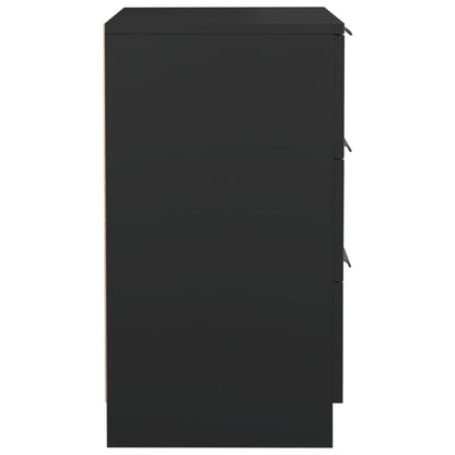 Black Bedside Cabinet - 40x36x65 cm, Modern & Stylish Design