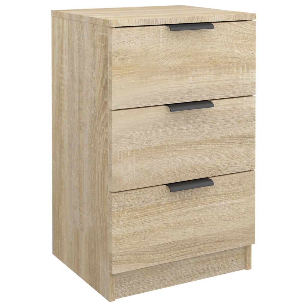 Sonoma Oak Bedside Cabinet 40x36x65 cm - Stylish Bedroom Storage